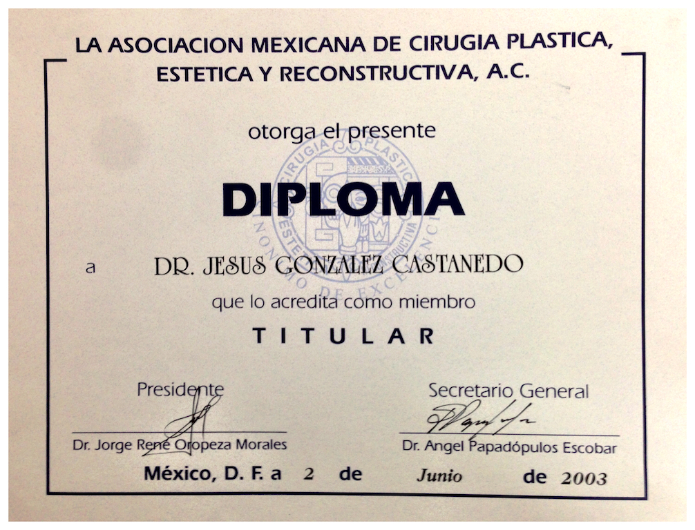 Diploma de la AMDCPER